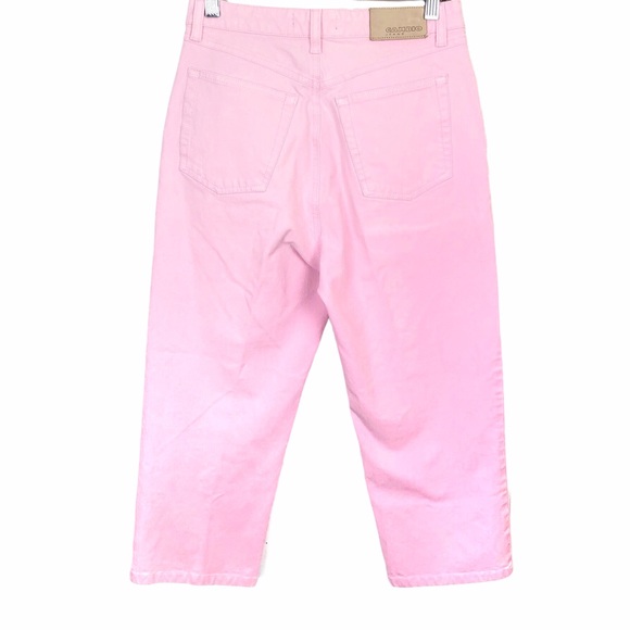 Vintage 90s  Bubble Gum Barbie Pink High Waisted Baggy Tapered Y2K Mom Jeans 8 - Picture 3 of 8